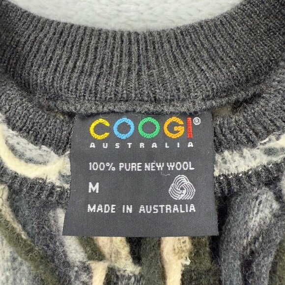 Coogi Australia Knit Grey Wool Sweater Women’s Size M - Picture 8 of 11